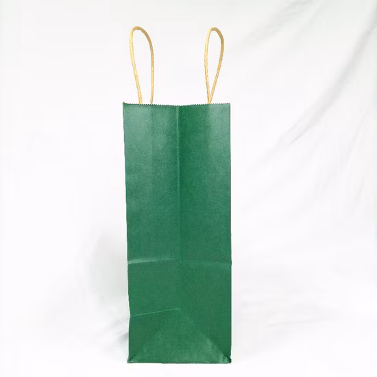 2021 Bolsas de regalo de papel Kraft marrón de Navidad de nuevo diseño para fiestas/té/zapatos/ropa/pastel